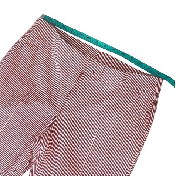 Akris Punto Red Striped Ankle Pants - Picture 5 of 11